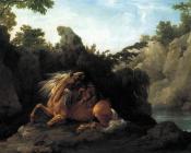 Lion Devouring A Horse - 乔治·斯塔布斯